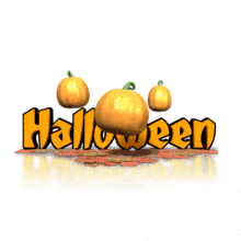 Pumpkin Patch Halloween PowerPoint Animation layout preview.