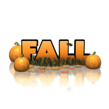 Fall Text Leaves PowerPoint Animation layout preview.