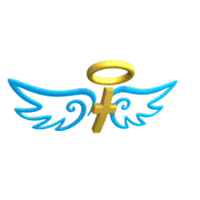 Angels Wings Flying Halo Cross PowerPoint Animation layout preview.