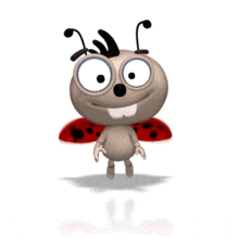 Love Bug Hovering Up Down PowerPoint Animation layout preview.