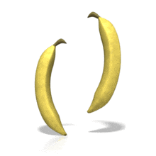 Bananas Jumping PowerPoint Animation layout preview.