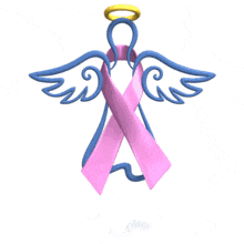 Angel Lavender Ribbon Floating PowerPoint Animation layout preview.