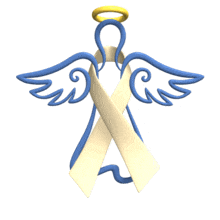 Angel Cream Ribbon Floating PowerPoint Animation layout preview.