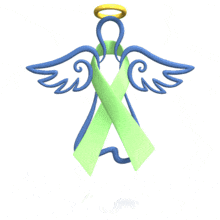 Angel Lime Ribbon Floating PowerPoint Animation layout preview.