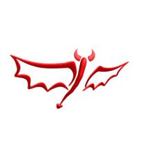 Evil Wings Tail Flying PowerPoint Animation layout preview.