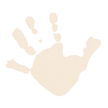 One Orange Hand Print Appearing PowerPoint Animation layout preview.