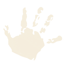One Yellow Hand Print Appearing PowerPoint Animation layout preview.