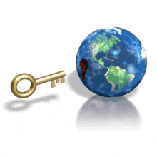 Key To The World Insert PowerPoint Animation layout preview.