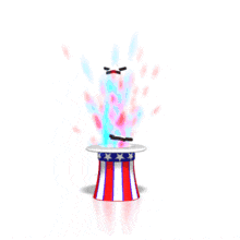 Patriotic Hat Sparkles Stars PowerPoint Animation layout preview.
