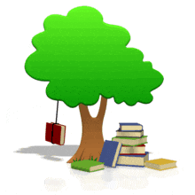 Tree Of Knowledge Book Swinging PowerPoint Animation layout preview.