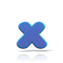 Bouncing X PowerPoint Animation layout preview.
