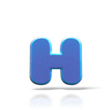 Bouncing H PowerPoint Animation layout preview.