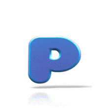 Bouncing P PowerPoint Animation layout preview.