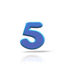 Bouncing 5 PowerPoint Animation layout preview.