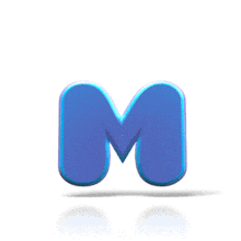 Bouncing M PowerPoint Animation layout preview.