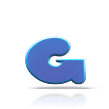 Bouncing G PowerPoint Animation layout preview.