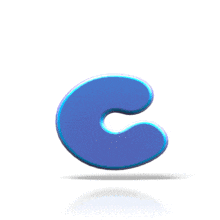 Bouncing C PowerPoint Animation layout preview.