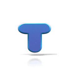 Bouncing T PowerPoint Animation layout preview.