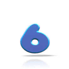 Bouncing 6 PowerPoint Animation layout preview.