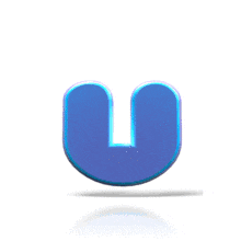 Bouncing U PowerPoint Animation layout preview.