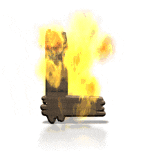 Fire Blaze L PowerPoint Animation layout preview.