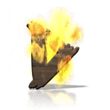 Fire Blaze D PowerPoint Animation layout preview.