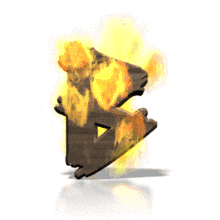 Fire Blaze B PowerPoint Animation layout preview.