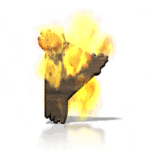 Fire Blaze P PowerPoint Animation layout preview.