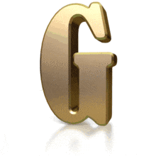 Gold Streak G PowerPoint Animation layout preview.