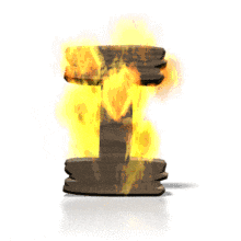 Fire Blaze I PowerPoint Animation layout preview.
