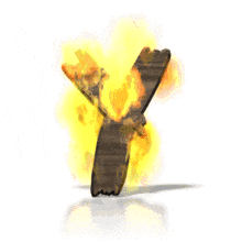 Fire Blaze Y PowerPoint Animation layout preview.