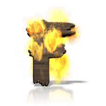 Fire Blaze F PowerPoint Animation layout preview.