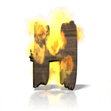 Fire Blaze H PowerPoint Animation layout preview.