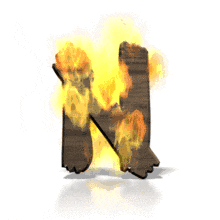 Fire Blaze N PowerPoint Animation layout preview.