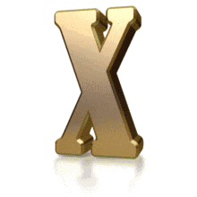 Gold Streak X PowerPoint Animation layout preview.