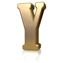 Gold Streak Y PowerPoint Animation layout preview.