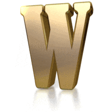 Gold Streak W PowerPoint Animation layout preview.