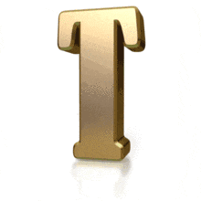 Gold Streak T PowerPoint Animation layout preview.