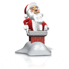 Santa Claus Stuck in Chimney PowerPoint Animation layout preview.