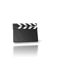 Film Slate Clap PowerPoint Animation layout preview.