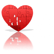 Love Puzzle Piece Hole PowerPoint Animation layout preview.