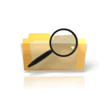 Single File Folder Search PowerPoint Animation layout preview.