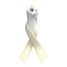 Pearl Ribbon Candle Flicker PowerPoint Animation layout preview.