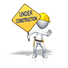Under Construction PowerPoint Animation layout preview.