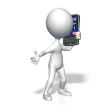 Talking On Cell Phone PowerPoint Animation layout preview.