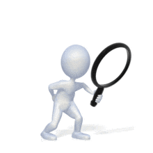 Stick Figure Search Clues Anim PowerPoint Animation layout preview.