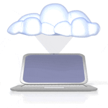 Cloud Computer Download PowerPoint Animation layout preview.