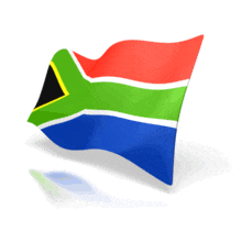 South Africa Flag Perspective PowerPoint Animation layout preview.
