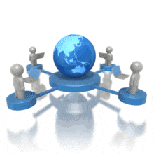 Platform Internet World Connection PowerPoint Animation layout preview.
