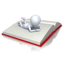 Reading A Book PowerPoint Animation layout preview.